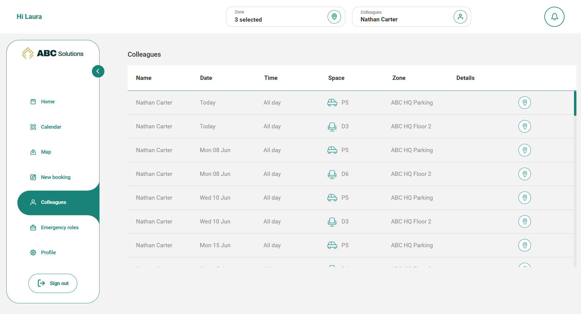 New Ronspot web app - Colleagues