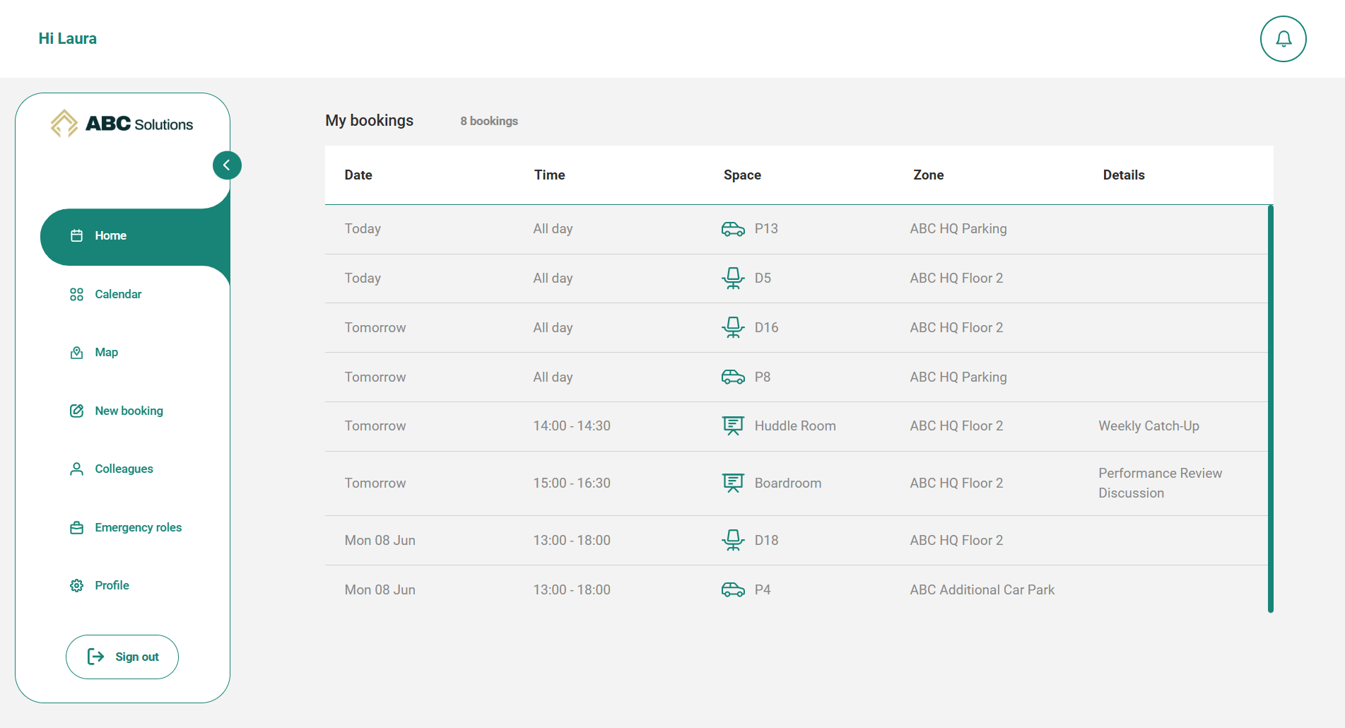 New Ronspot web app - Home