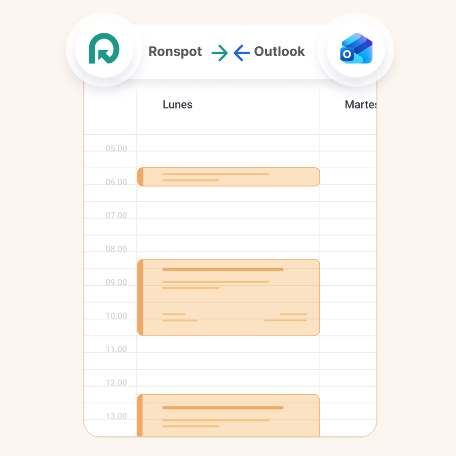 Reservas de salas de reuniones - Sincronización bidireccional del calendario