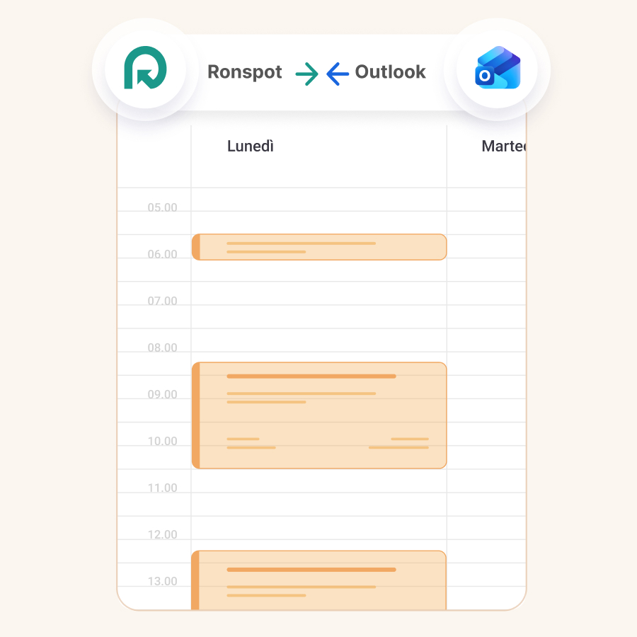 Software per la prenotazione di sale riunioni - Sincronizzazione bidirezionale del calendario