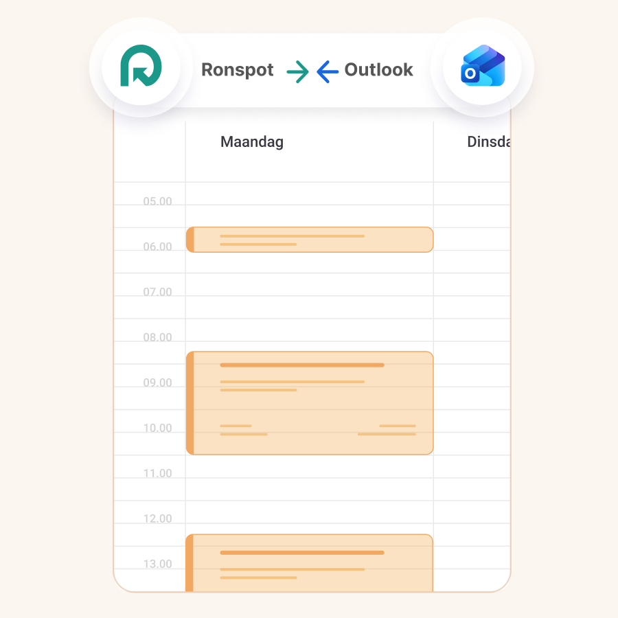Vergaderruimte reserveren - 2-weg agendasynchronisatie